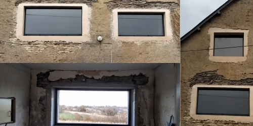 Ouverture du bâti pour pose de fenêtres alu