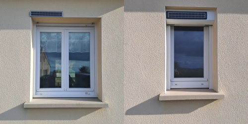 Pose de volets roulants solaires