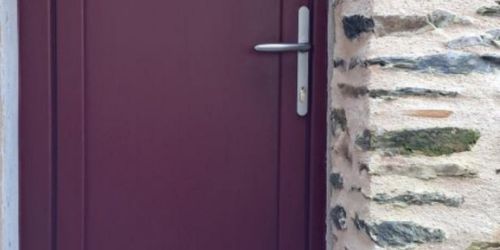 Pose porte de service