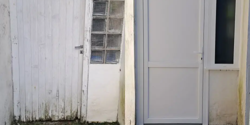 Remplacement d'une porte de service
